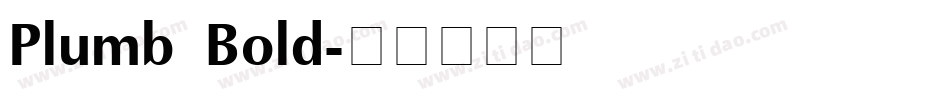 Plumb Bold字体转换
